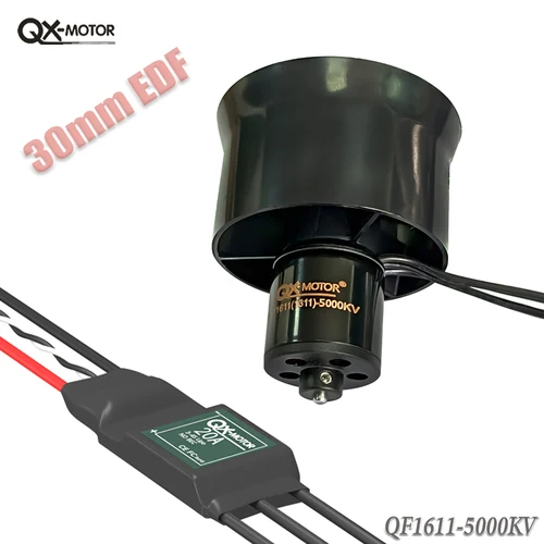 QX-MOTOR 30mm EDF, 14000kv, 7000kv, 6000kv, 5000kv 브러시리스 모터, 20A ESC, 원격 제어 완구 모델 부품  Best5