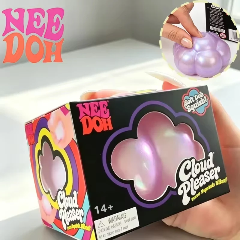 Bulk Cloud Squishy Stress Balls – Pearl Soft Squeeze Fidget Toys for Party Favors, Classroom Rewards, Goodie Bag Stuffers