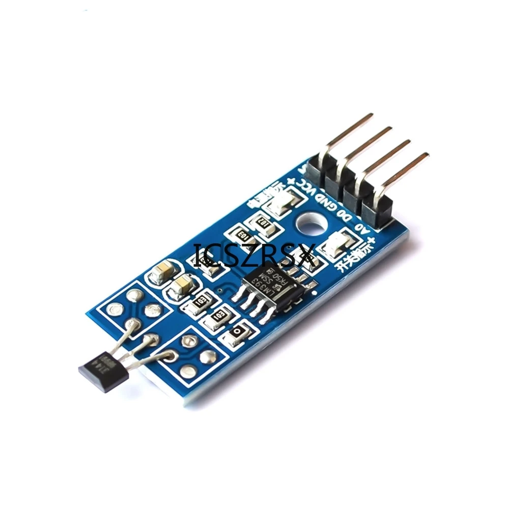 5PCS LM393 3144 Hall Sensor Module Hall Effect Sensor for Speed Measurement Counter Hall Effect Position Sensor