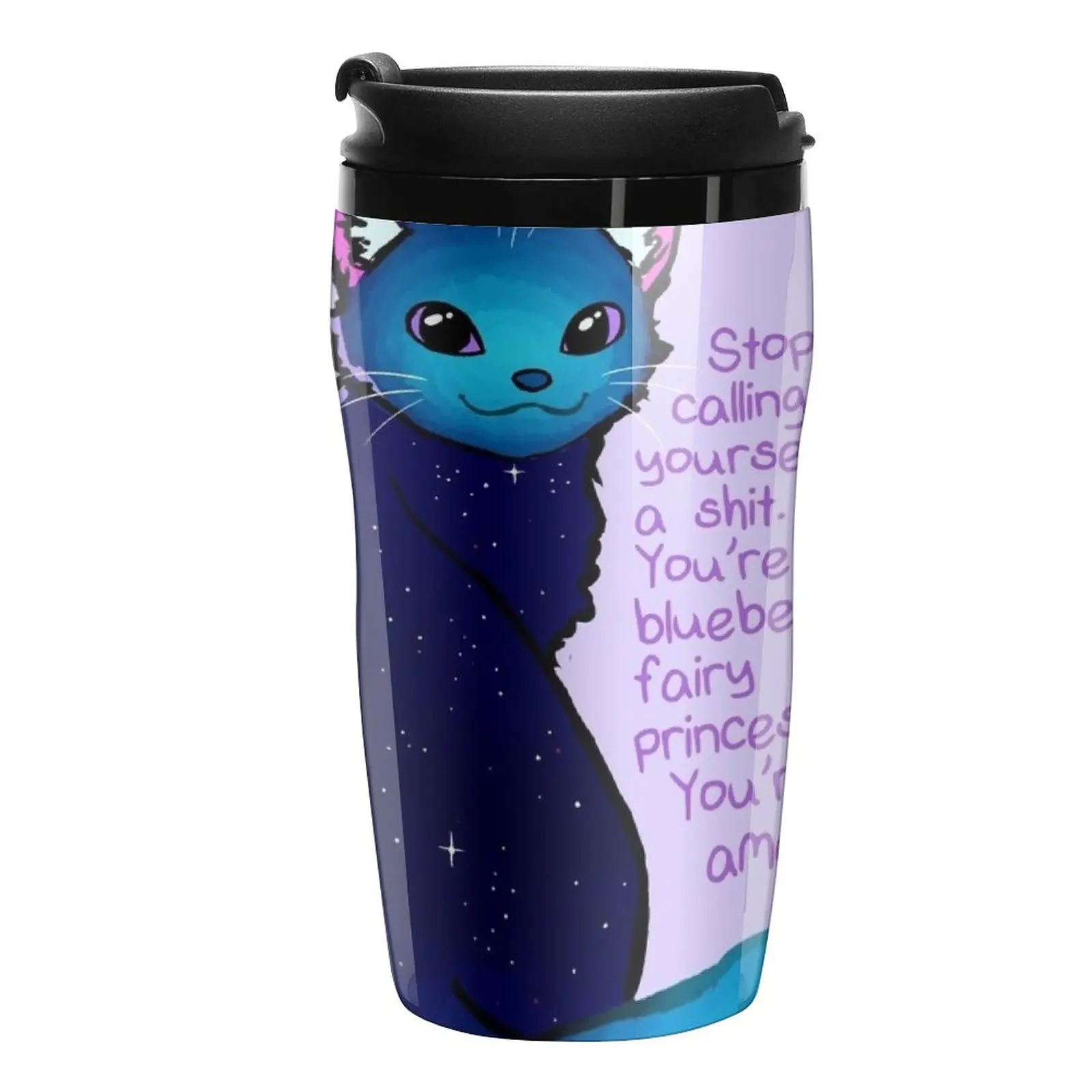 

New You're A Blueberry Fairy Princess Galaxy Cat Travel Coffee Mug Cofee Cup Espresso Coffee Cups Large Cups For Coffee