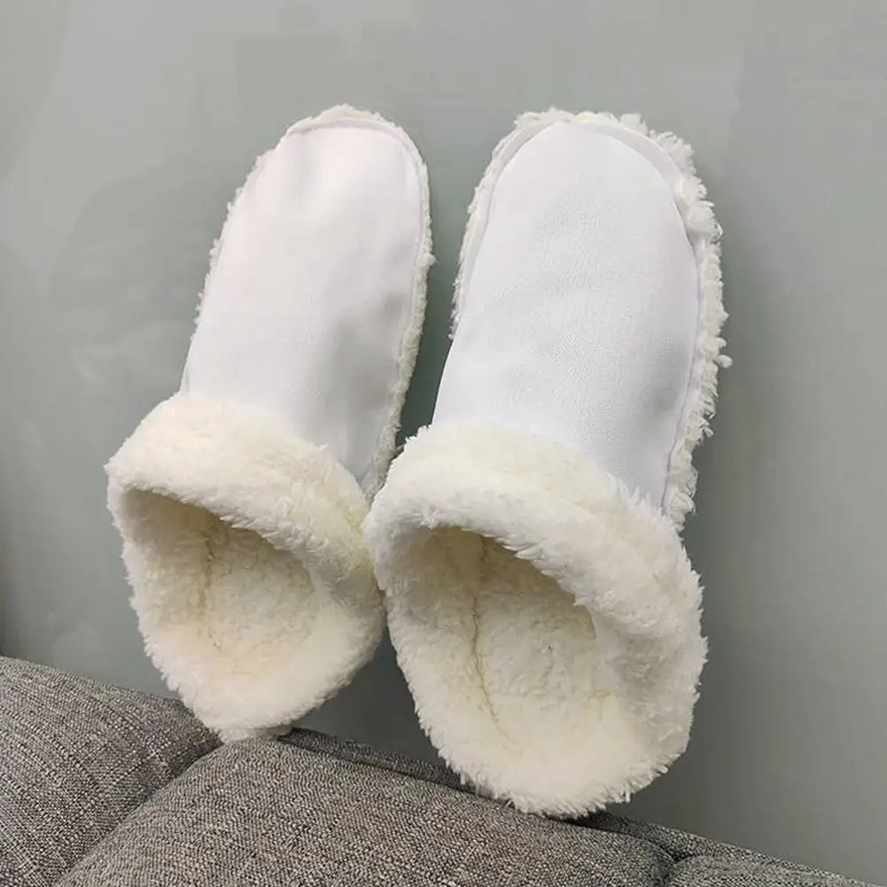 1 Pair Hole Shoes Velvet Liner Winter Warm Shoes Covers Thickened Detachable Soft Shoes Cover Cotton Sleeve Plush Inner Liner