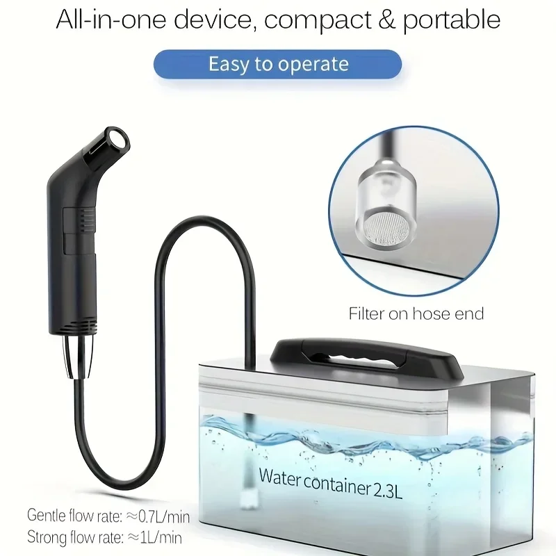 Portable Toilet Hygiene Device Rechargeable Handheld Electric Flush Spray for Women/Men Travel Personal Hygiene, Ideal for Toile