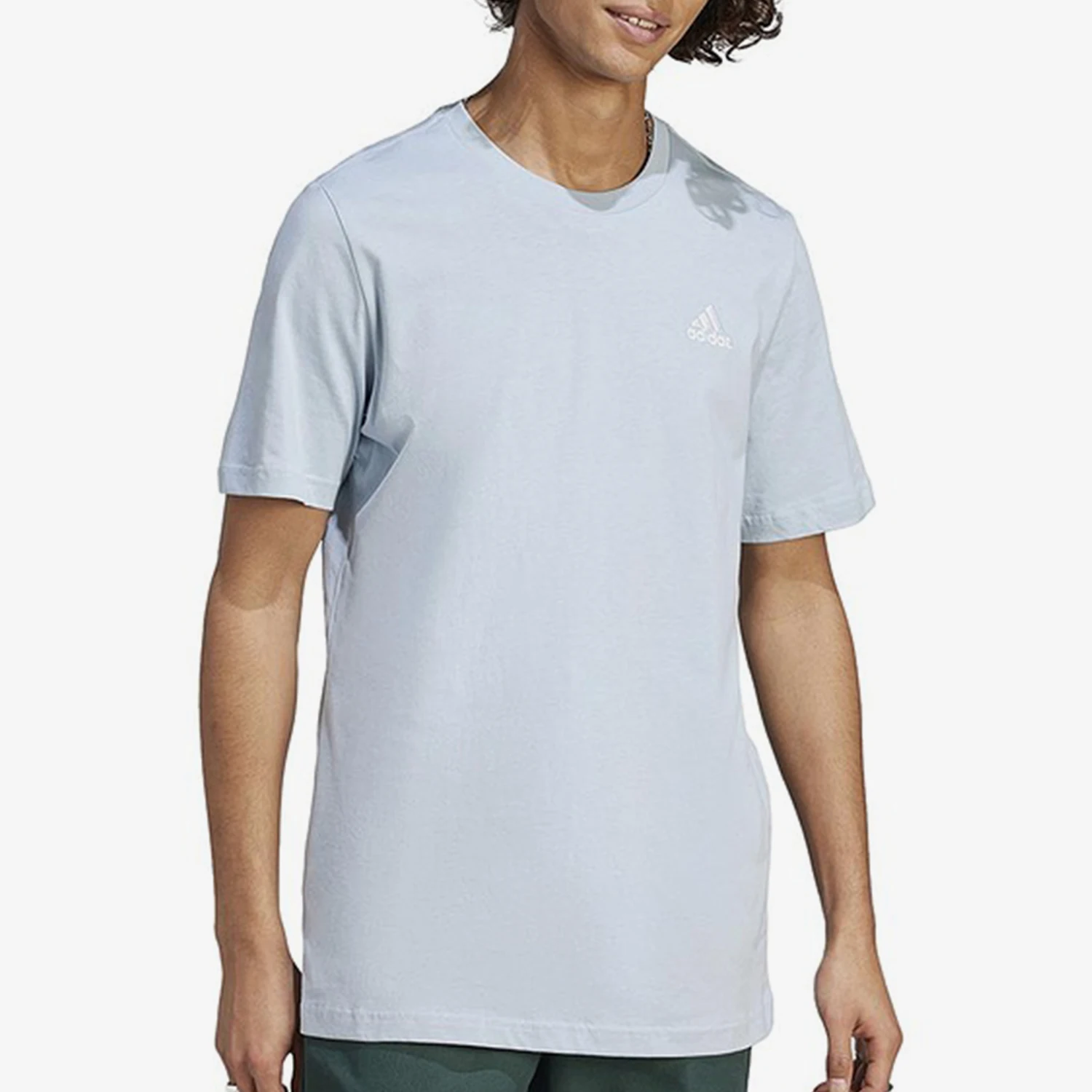

Adidas genuine New Season Men's Summer Knit Round Neck Short Sleeve T-Shirt IJ6109