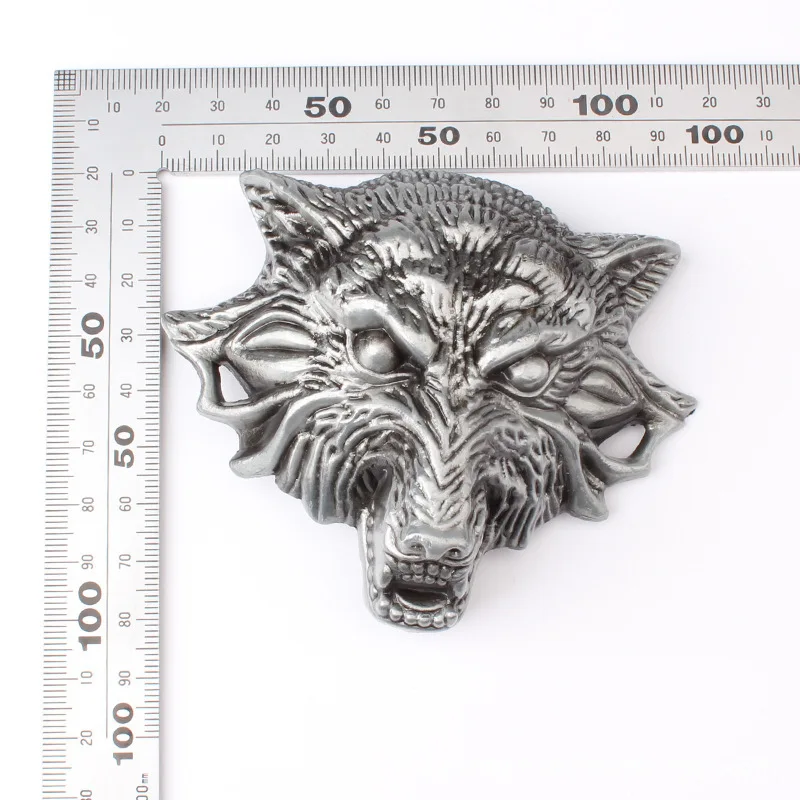 Wolf Head Belt Buckle Homemade Handmade Belt Components Waistband DIY Accessories Cowboy Heavy Metal Rock