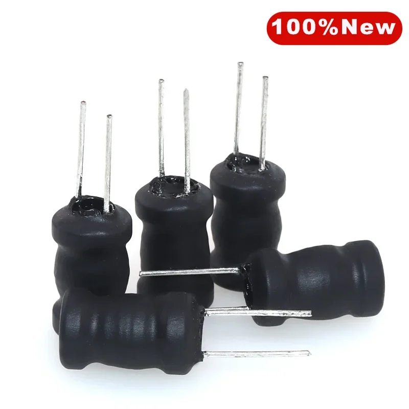 10PCS 1000mH 10 * 15.5mm Power Inductor 1H  Inline Inductor 1000000uH DIP-2