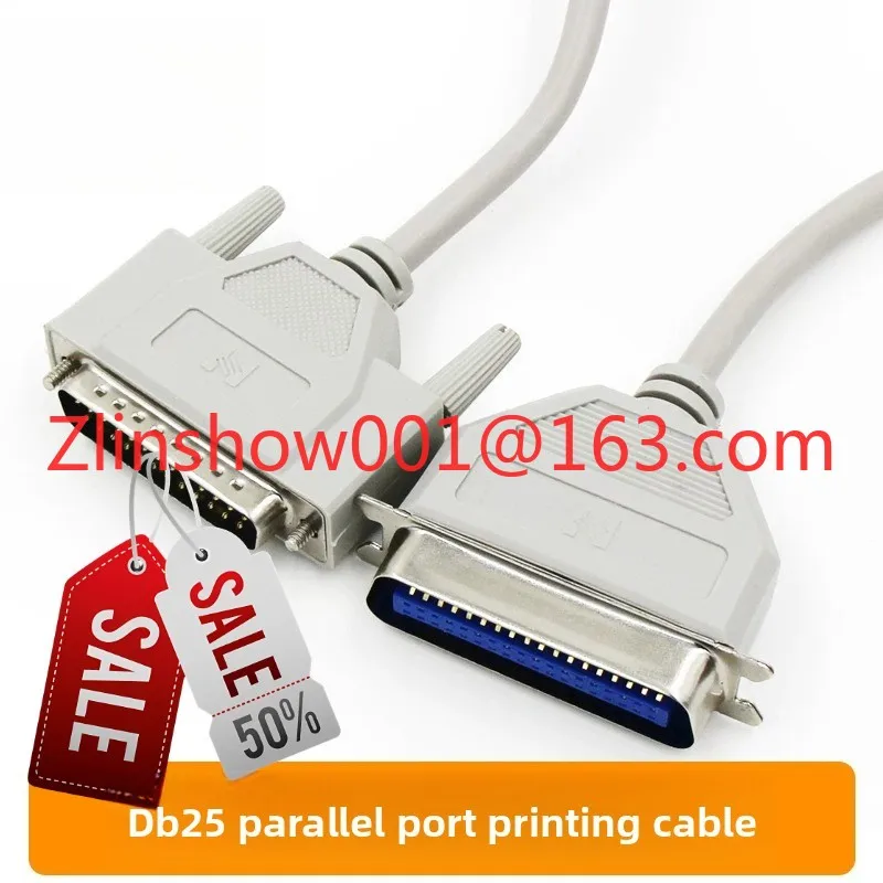 Parallel port printer 25-pin to 36P old-fashioned needle LPT cable 25-pin extension 25-hole data cable