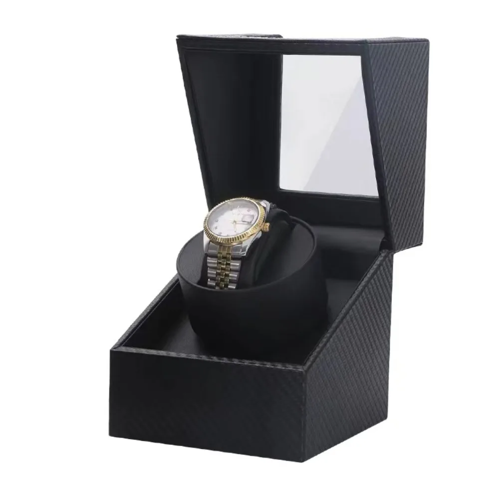 

PU Leather Automatic Watch Winder 1+0 Motor Silent Watch Shaker 360° Rotation High-end Watch Collection Box Watch Storage