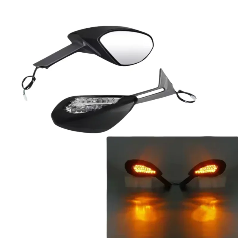 Fit For 2015 - 2020 Ducati Panigale 1299 959 Motorcycle Rearview Mirror With LED Turn Signal Light 2016 2017 2018 2019