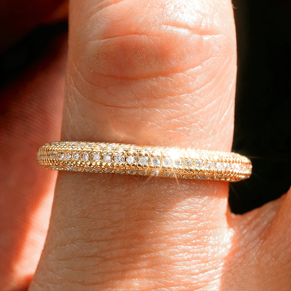 COSYA Kadınlar İçin Tam Moissa - Moissanite Eternity Band Ring Stackable incelemesi ve fiyatı