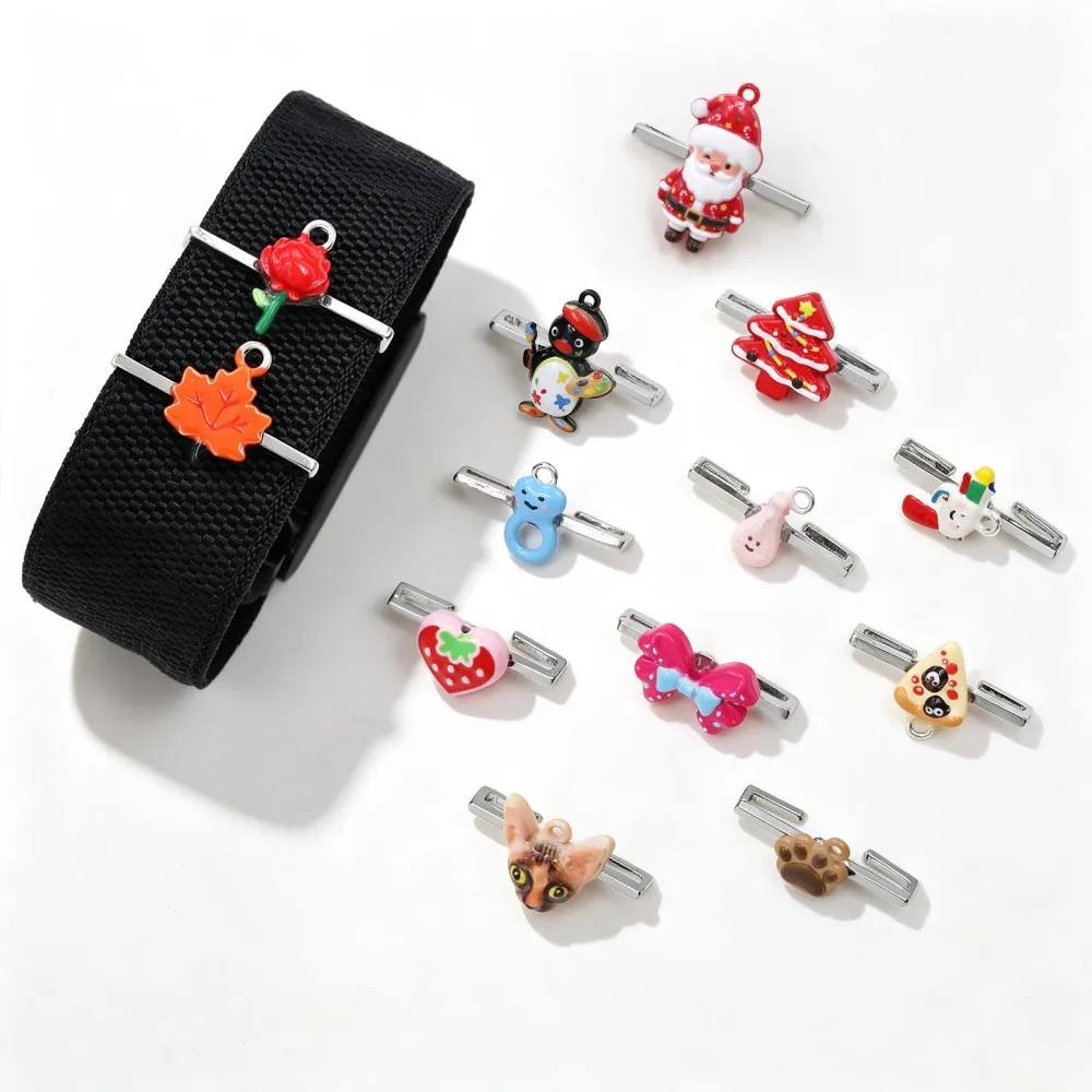 Metal Slide Charms Compatible With Whoop 5.0 MG 4.0 Watch Band Cartoon Decorative Ring DIY Jewelry Strap Decoration Accessories