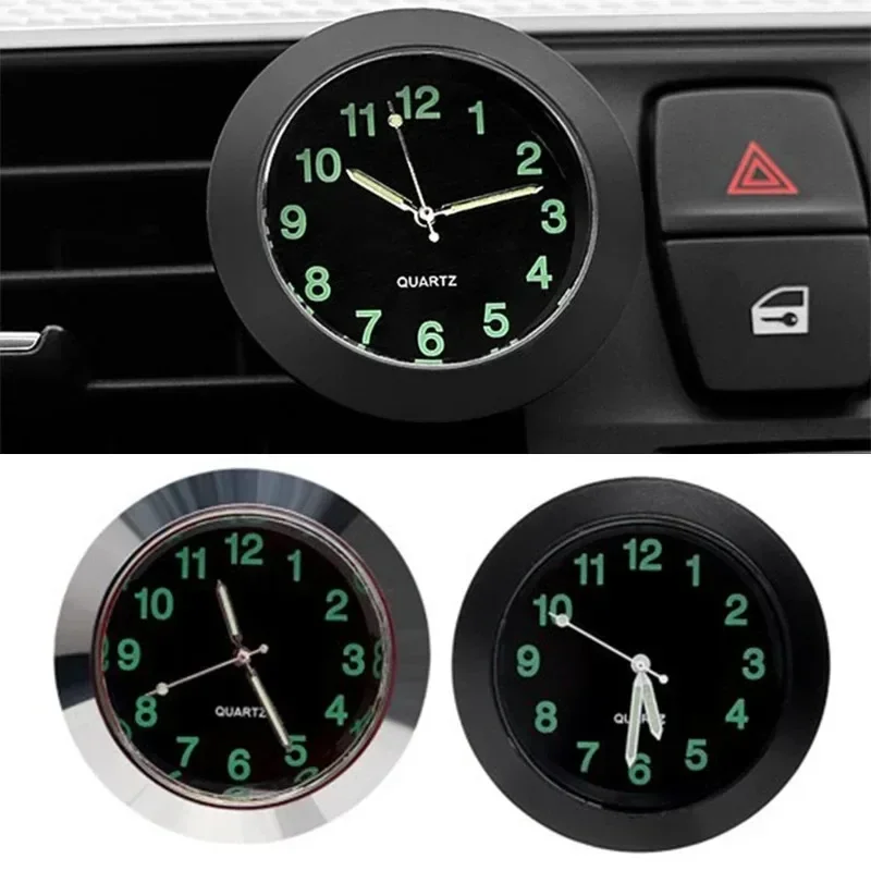 Car Internal Mini Clock Luminous Sticker Hot-selling Self-adhesive Digital Watch Clocks Decorated Stickers Auto Accessories