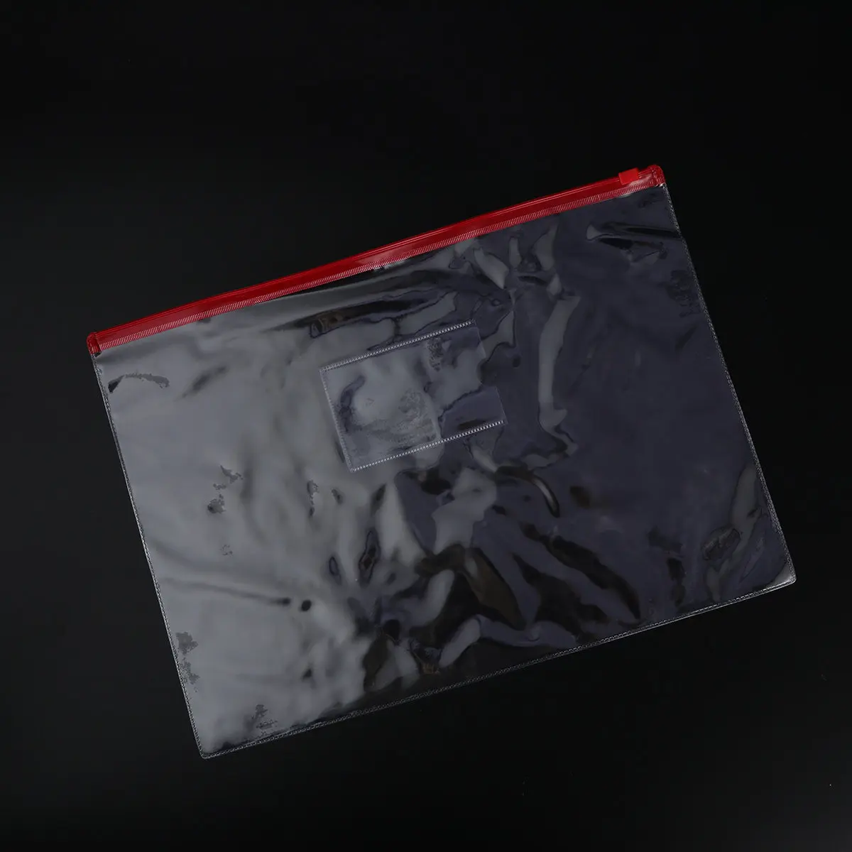 

12Pcs File Organizer PVC Zipper Document Bags 33x24cm Waterproof Oilproof Clear Portable File Holders Multicolor Office School