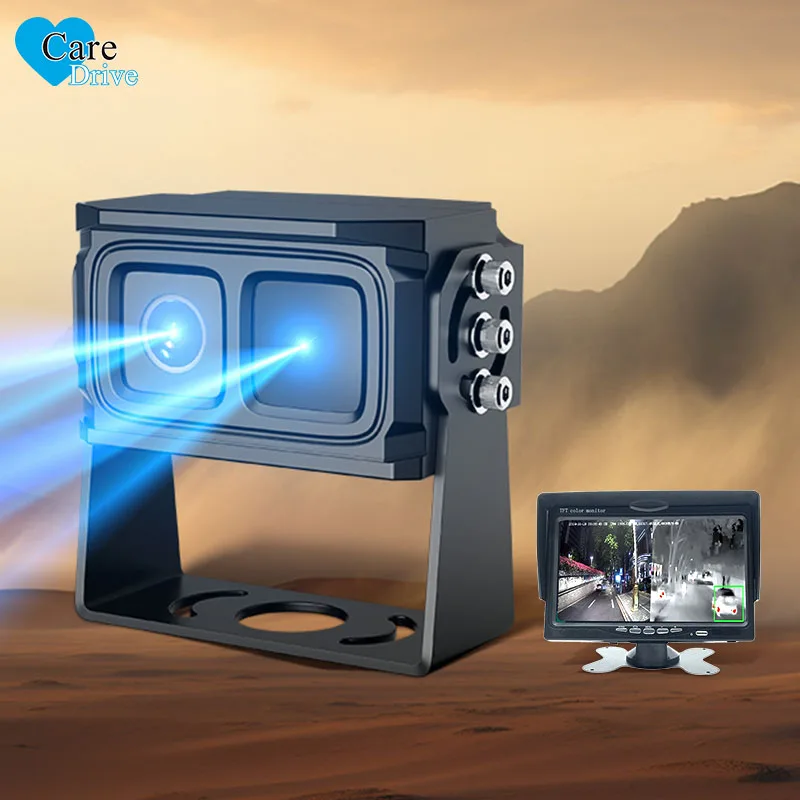 Caredrive CC1003-AHD20 Warmtebeeldcamera Waterdicht IP69K Dual Spectrum voor voertuigveiligheid Rijbewakingssysteem