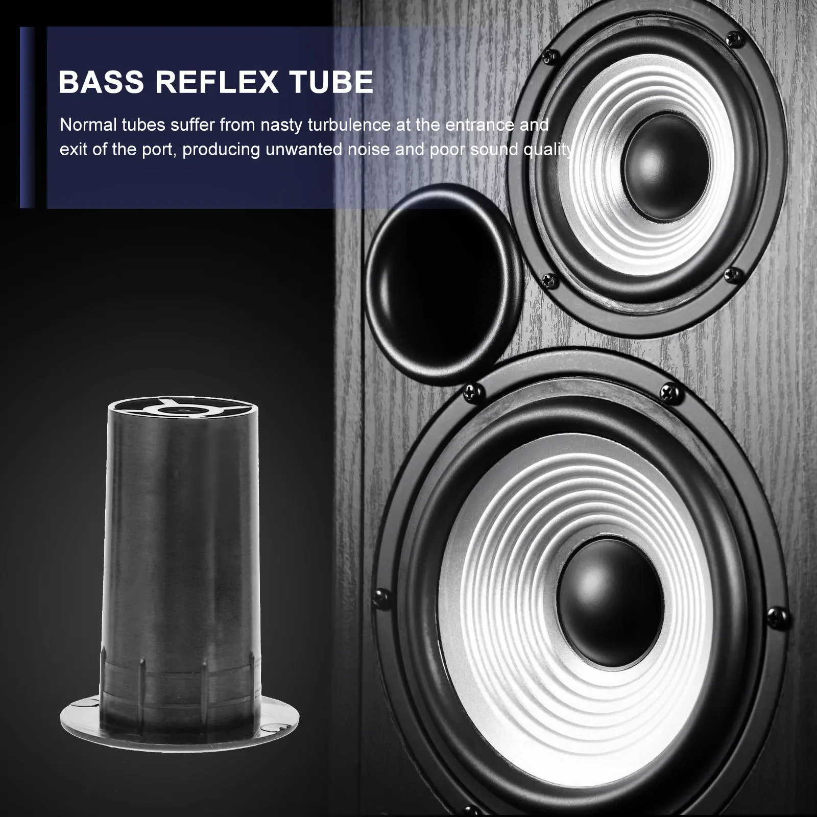 

8Pcs Speaker Port Replacement Parts for Home Car Portable Speakers Bass Reflex Speaker Port Tube Bass Reflex Tube