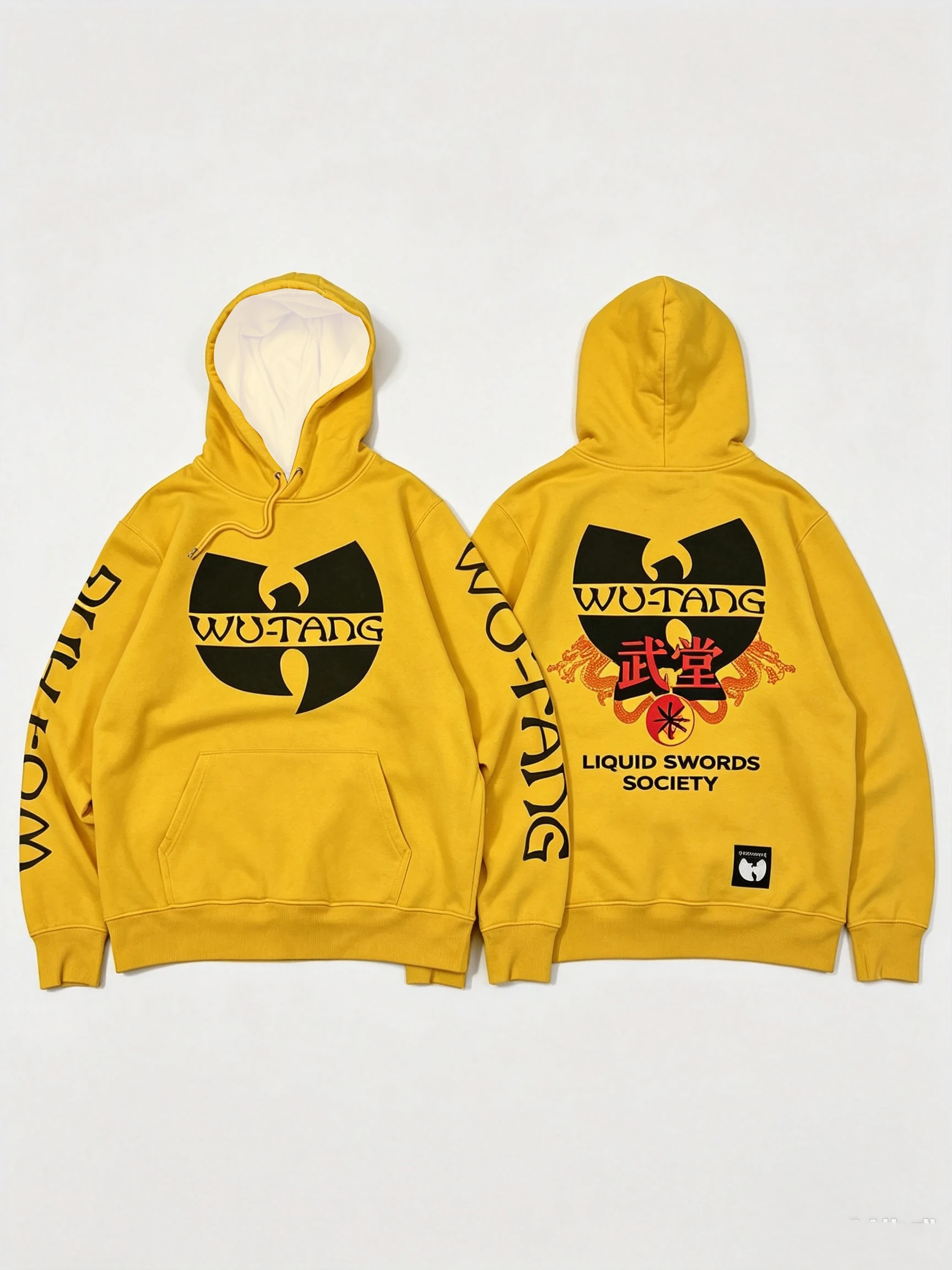 2026 Wu-Tang Clan Umgebungs-Hoodie, „LIQUID SWORDS SOCIETY“, 3D-Druck-Design, Vintage Modisches Street-Outdoor-Sport-Oberteil – Detail 3