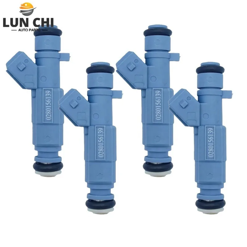 

OEM 0280156139 4PCS Automobile Fuel Injector For Peugeot 206 207 307CC 307 2.0L 2003-2010 Citroen C4 RC S16 GTI 180 EW10