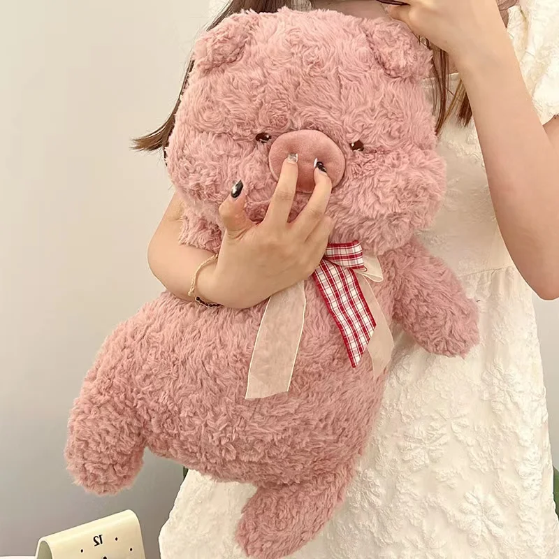 60Cm Super Schattige Roze Dikke Ronde Varken Knuffel Kawaii Knuffels Zacht Konijn Panda Knuffels Speelgoed Voor Kinderen Meisjes Kerstcadeaus