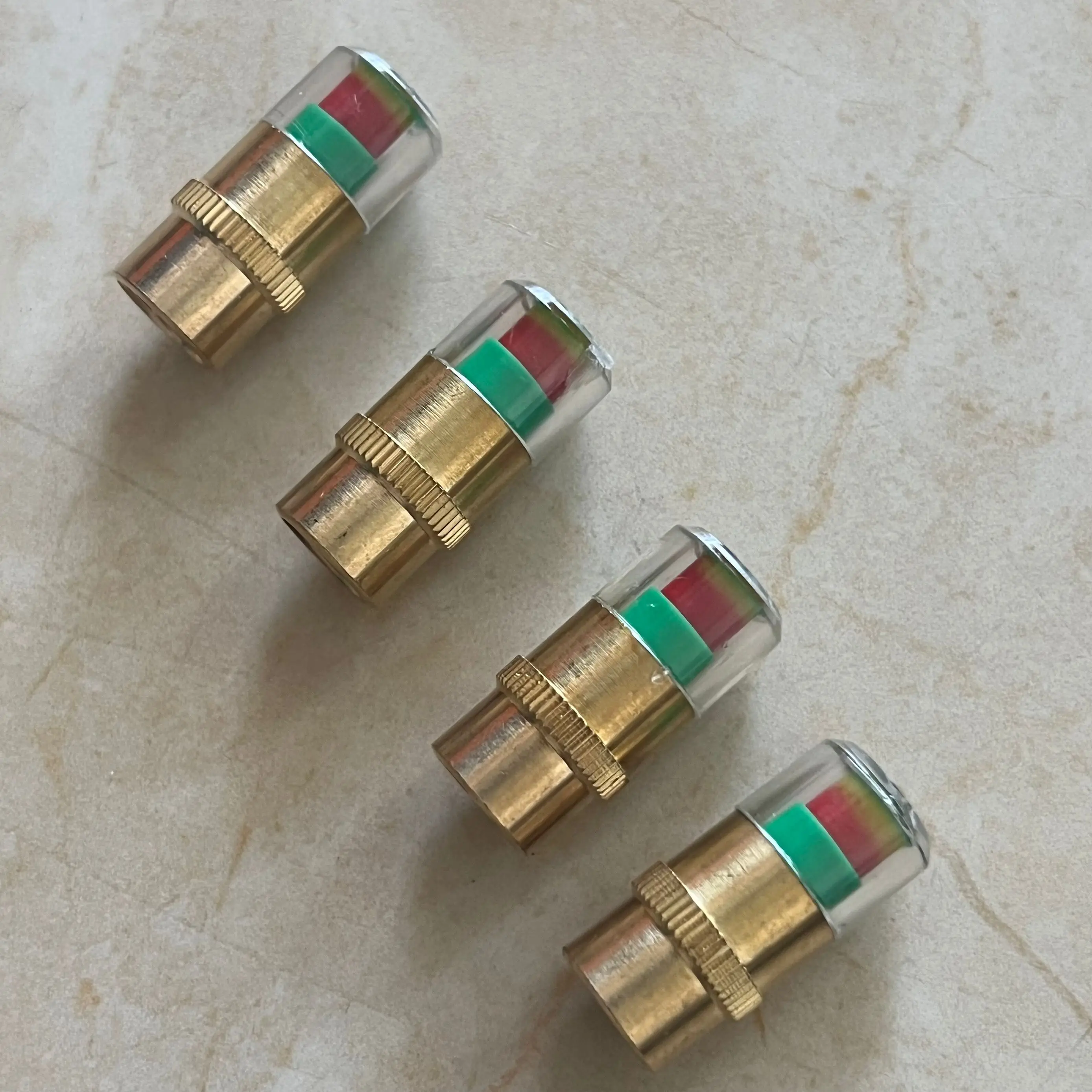 

4 Pcs Car Auto Tire Monitor Valve Dust Cap Car Tyre Tire Pressure Gauge Indicator Alert Tpms Monitoring Valve External Detection