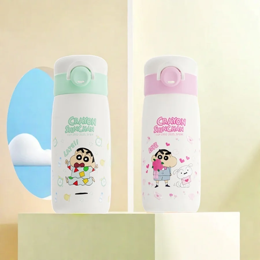 

Crayon Shin-Chan Insulated Straw Cup, Baby-Grade 316L Stainless Steel Insulated and Cold Water Bottle, Special Water Cup for Children Going to School, High-Value New Model