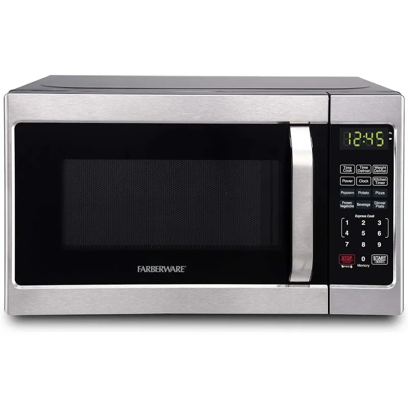 Farberware Countertop Microwave 700 Watts, 0.7 cu ft - Microwave Oven With LED Lighting and Child Lock - Perfect for Apartments