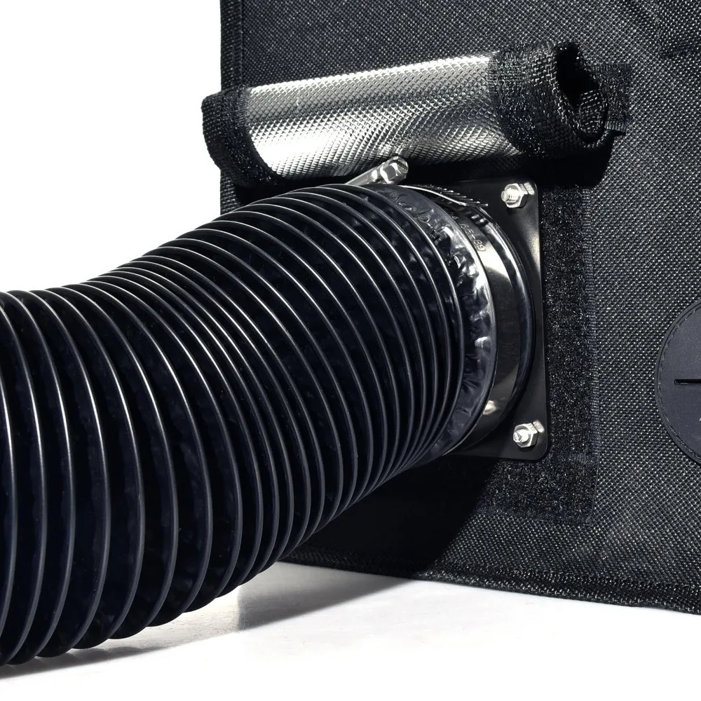 USB Powered Fume Extraction Kit 4300 RPM Fan Flexible Ducting Exhaust Fan Kit Aluminum Foil Silicone 80mm Hose 2m