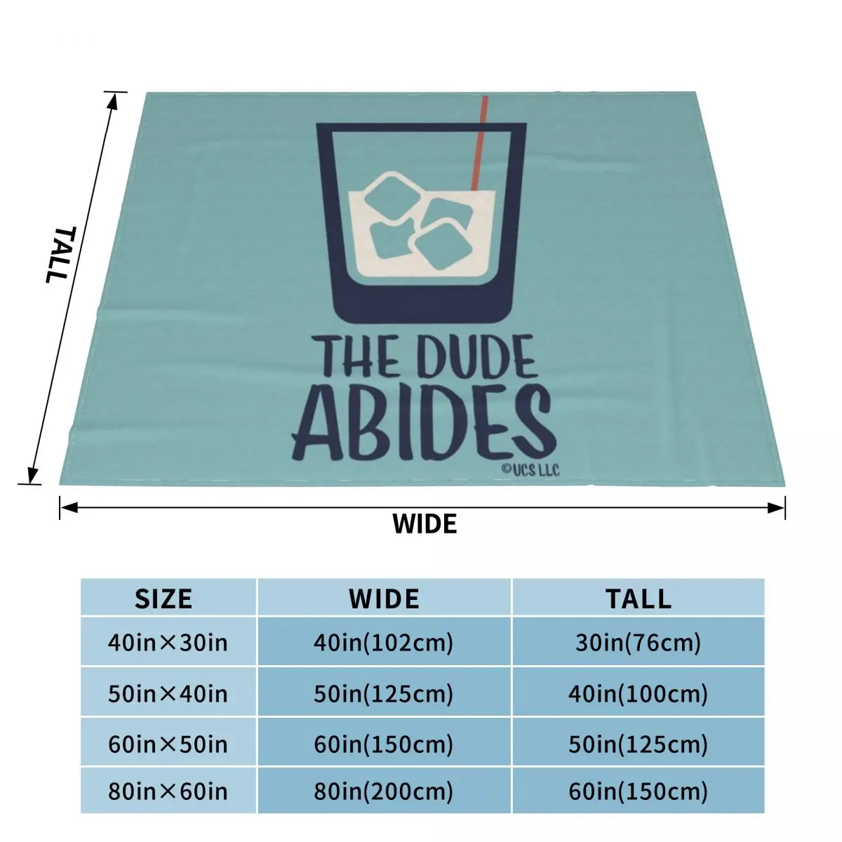 The Dude Abides - The Big Lebowski Throw Blanket Large Blanket Warm Blanket Decorative Bed Blankets Softest Blanket