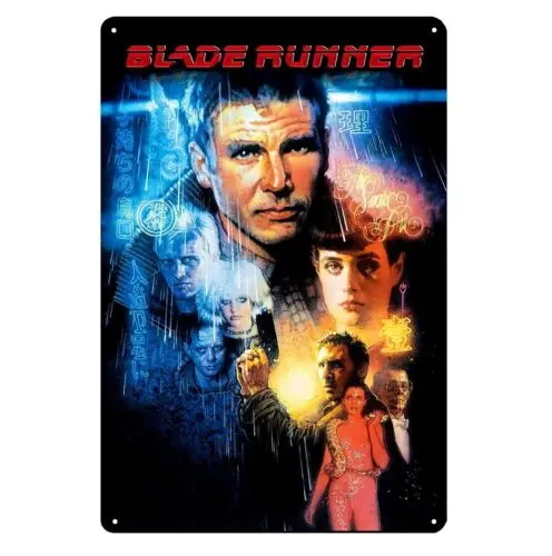 1p,Blade Runner Harrison Movie Metal Poster Tin Sign - 20x30cm Plate