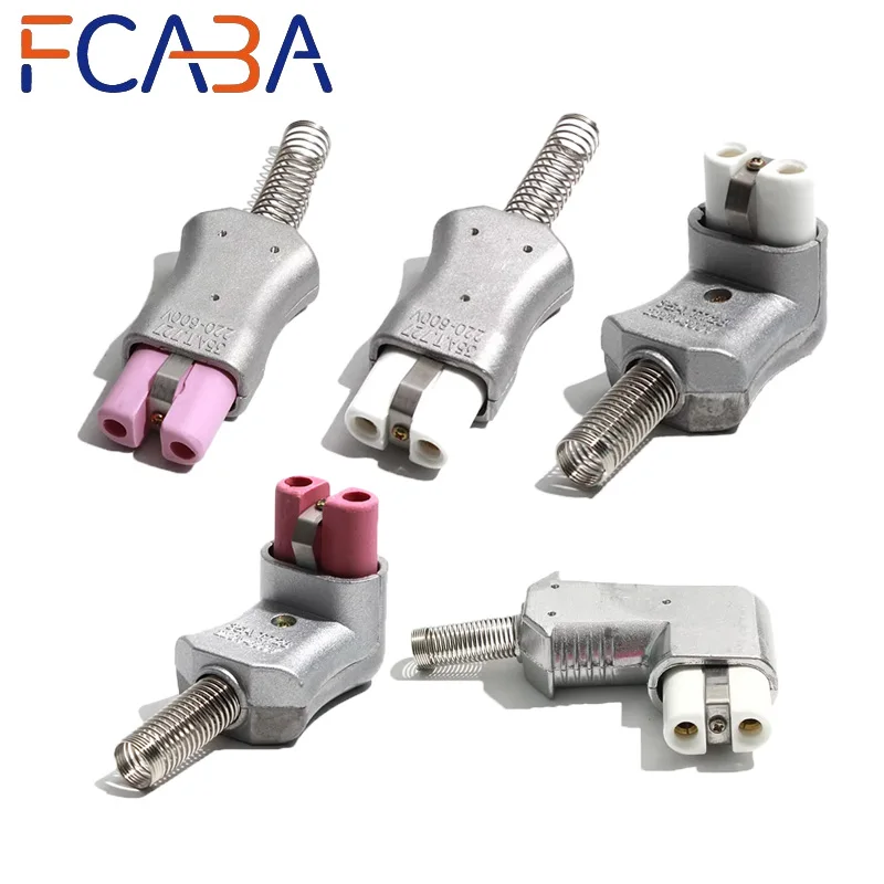 FCABA T727 35A Aluminum Alloy High Temperature Ceramic Socket for Heating Coil/Electric Furnace for Injection Molding Machine