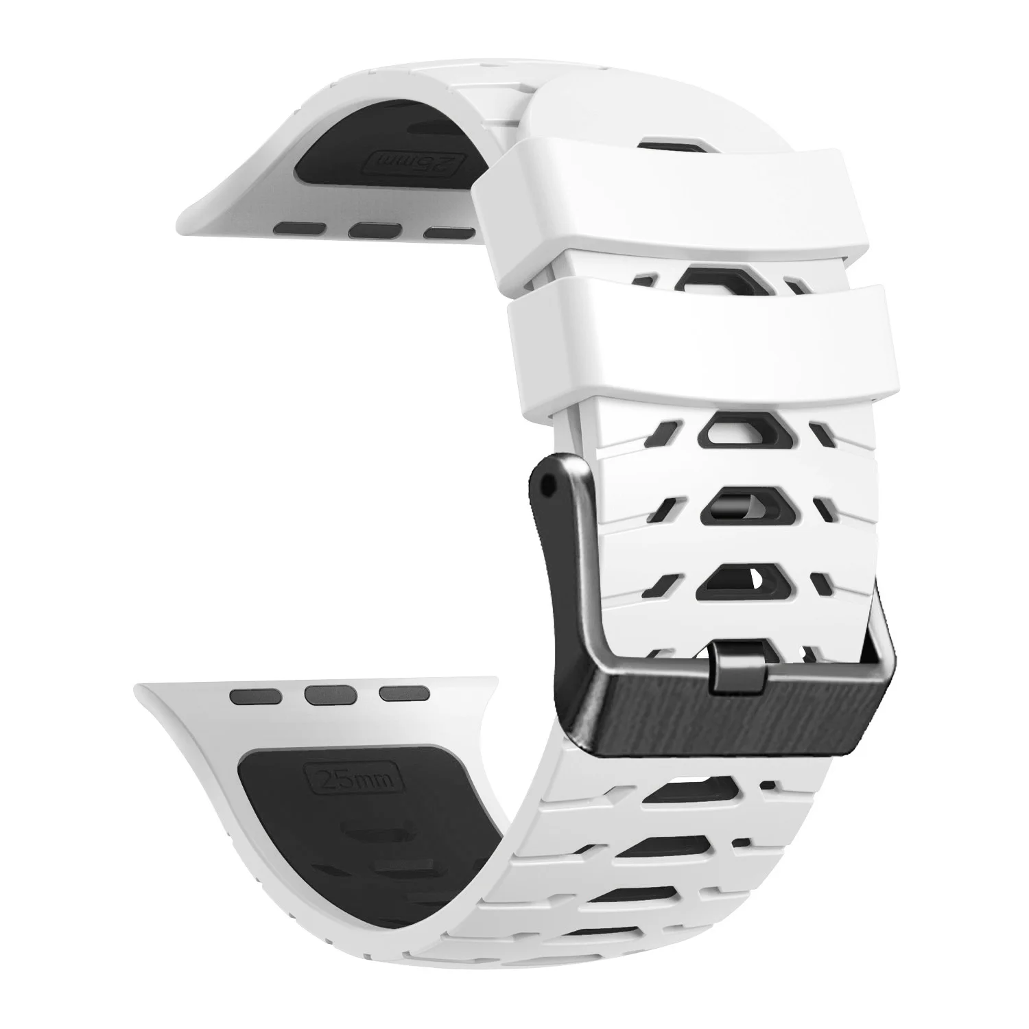 Sport Silicone Strap for Apple Watch band 45mm 44mm 49mm 42mm Metal belt Bracelet iWatch series 9 8 7 6 3 5 se Ultra 2 Accessory
