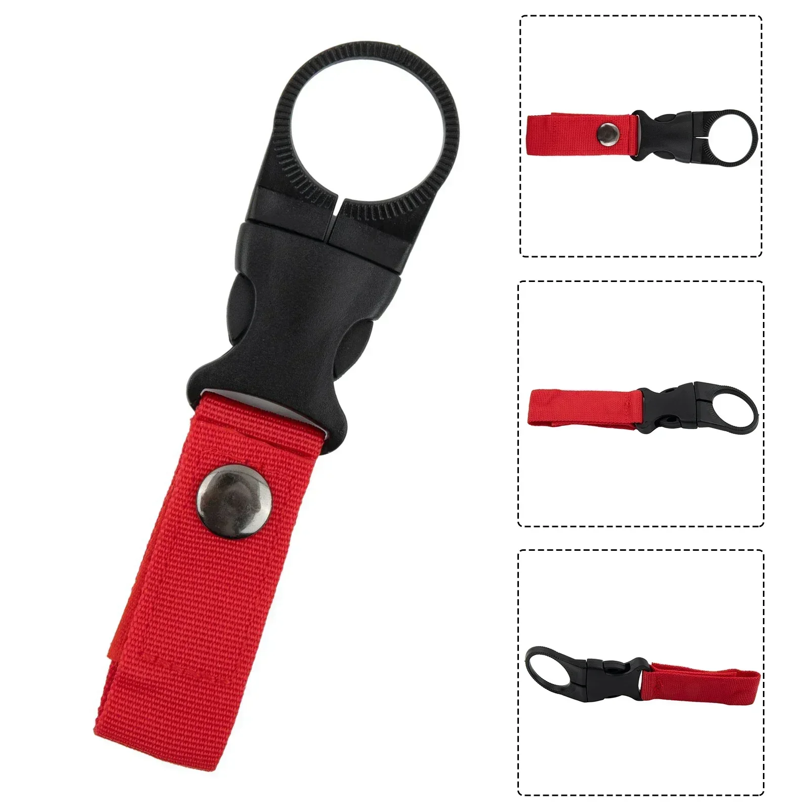 Bottle Holder Clip Hanger Hooks Camping Water Bottle Buckle Holder Nylon Webbing Backpack Water Bottle Hanger For Outdoor Hike