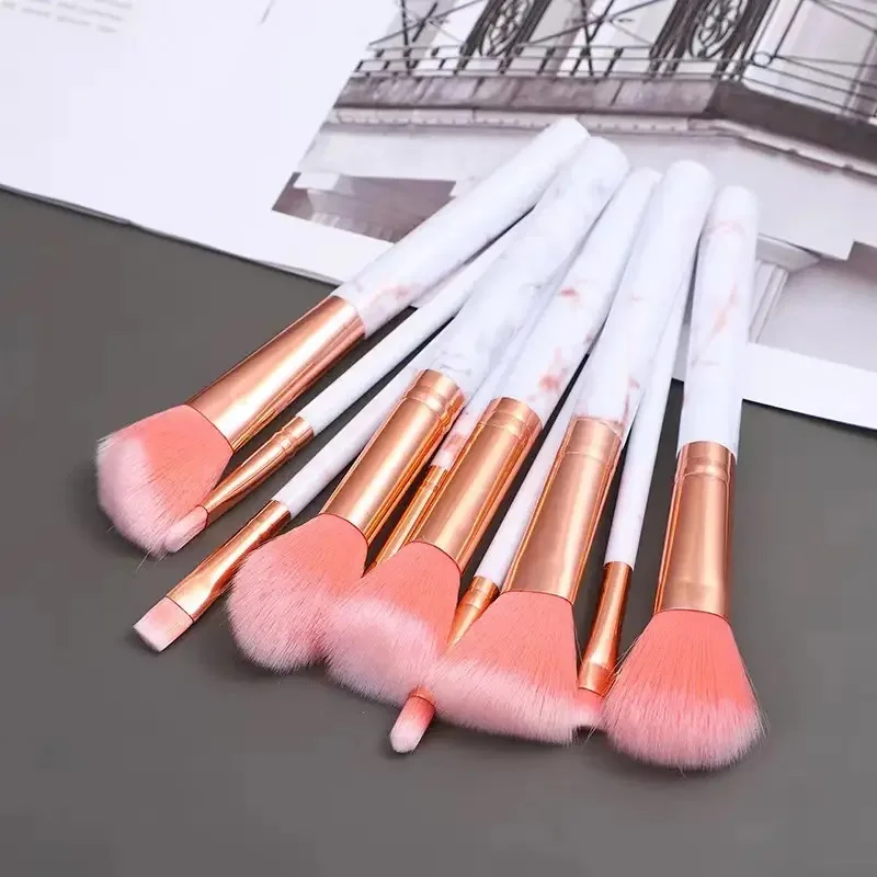 10PCS Professional Makeup Brushes Set Sponge Beauty Sponge for Women Cosmetic Brush Loose Powder Brush Blending Beauty Tools