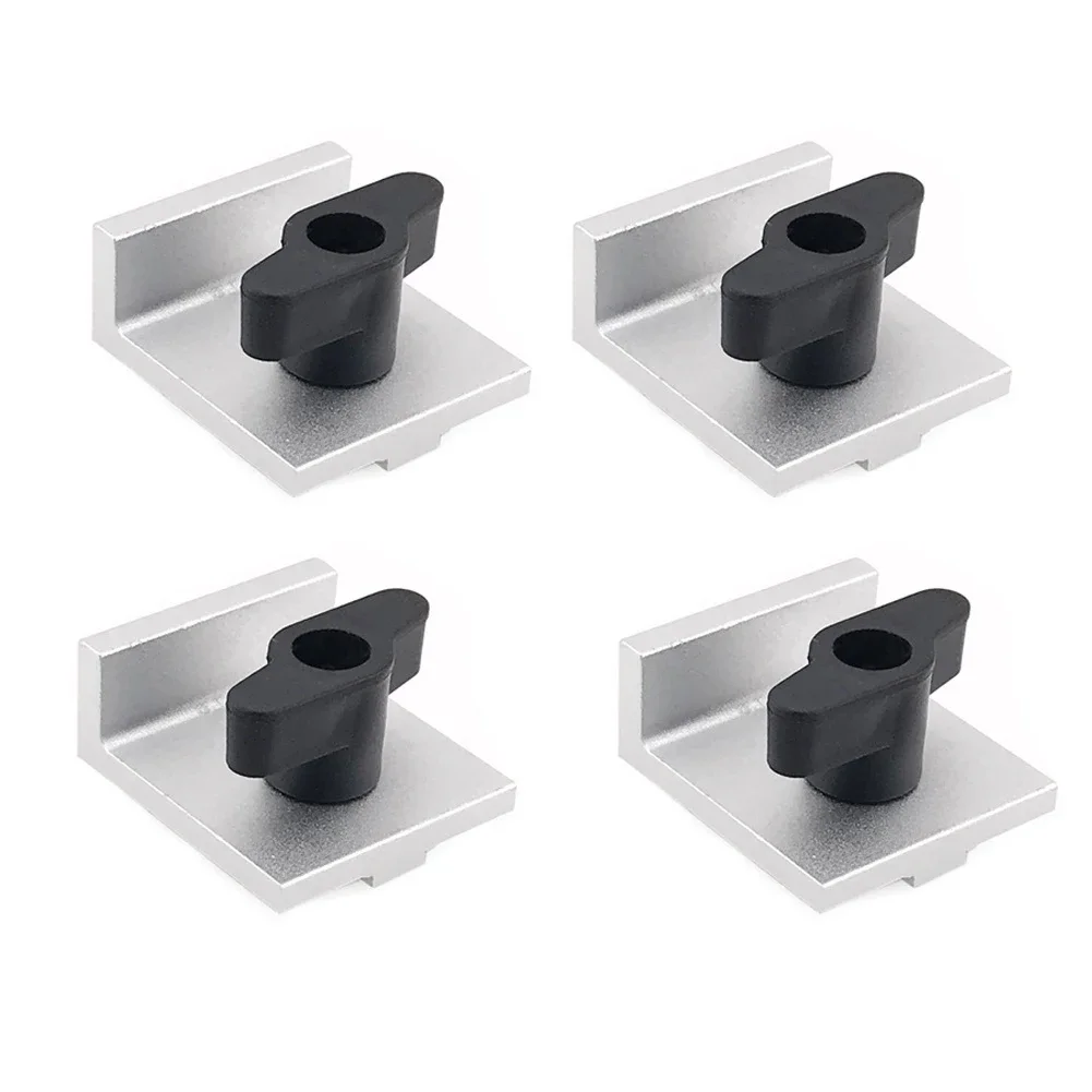 4pcs Bi-Directional Short Stop Kit Replacement T Track Stop Block For T-track Table System Woodworking Tools