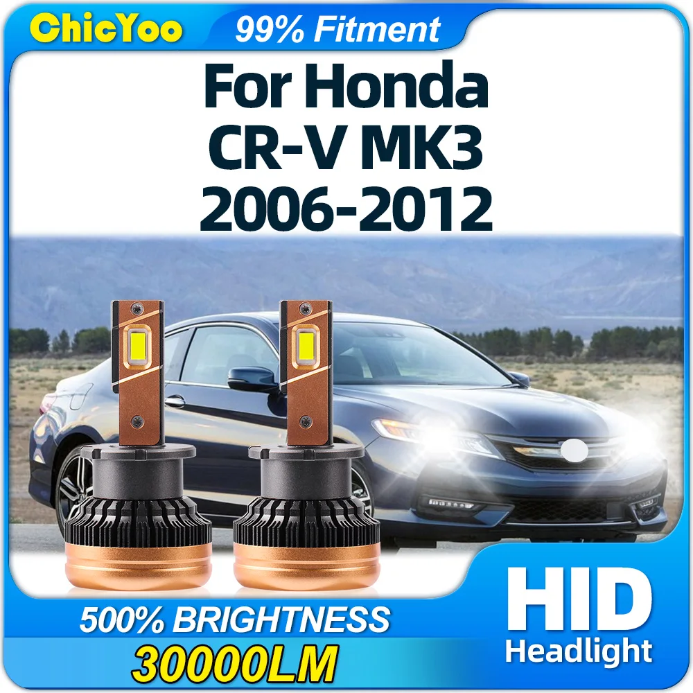 

120W Auto LED Headlamps 30000LM Canbus No Error HID Xenon Headlights 12V For Honda CR-V MK3 2006 2007 2008 2009 2010 2011 2012