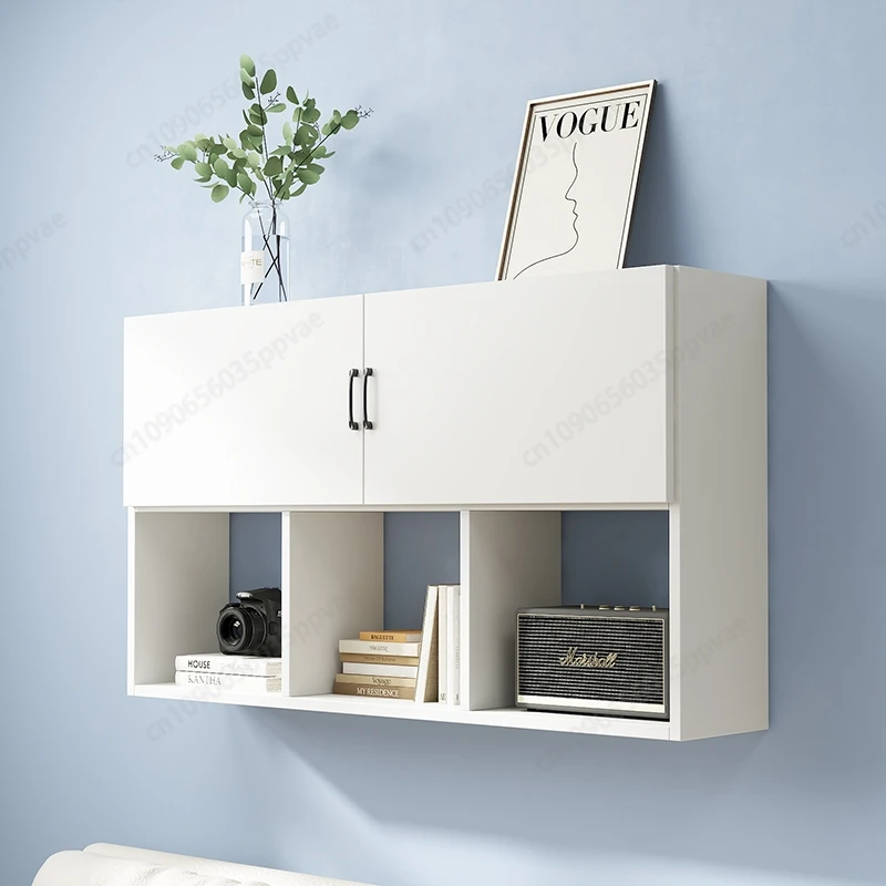 Wall Mounted Wooden Storage Cabinet Kitchen Rack, Bathroom Shelf, Restaurant Organizer for Home Living Room Space Saving Storage