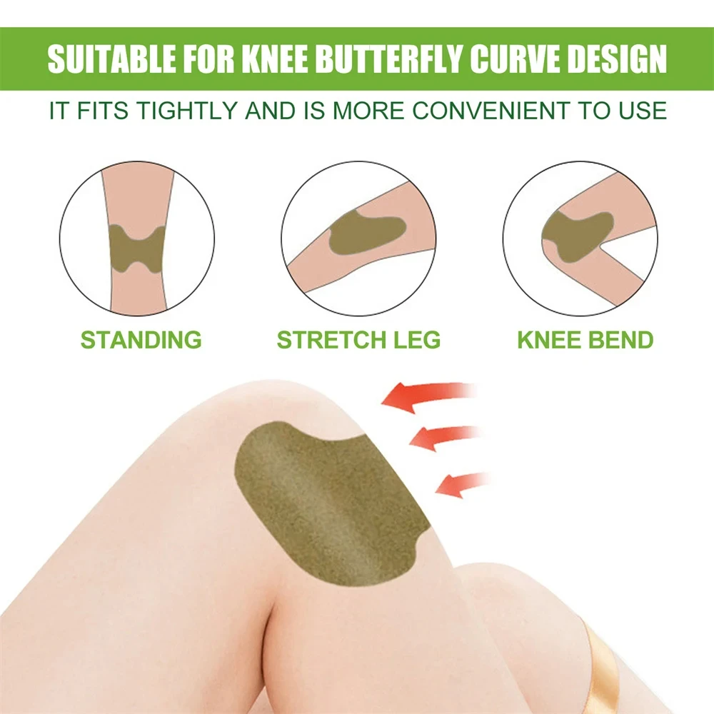 10/20/30PCS Knee Patches Wormwood Extract Ginger Stickers Easy To Use Protection Elbow Herbal Pads for Hand Leg Waist and Back