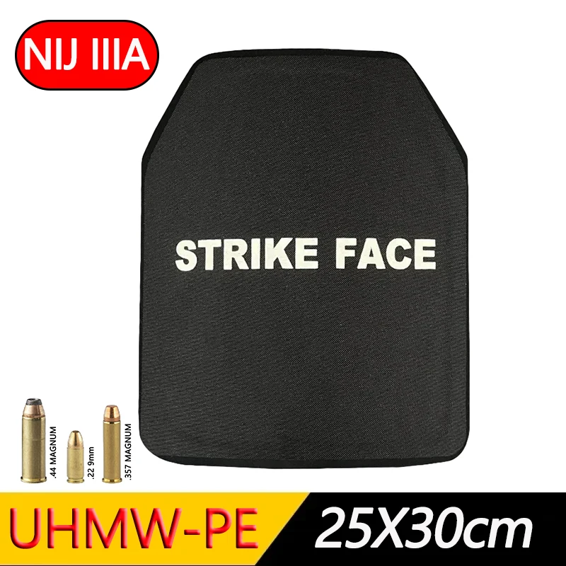 Tactical Vest Chest Insertion Plate NIJ IIIA Level UHMWPE Plates For Body Armor Lightweight Anti Bullet Proof Shield Panel