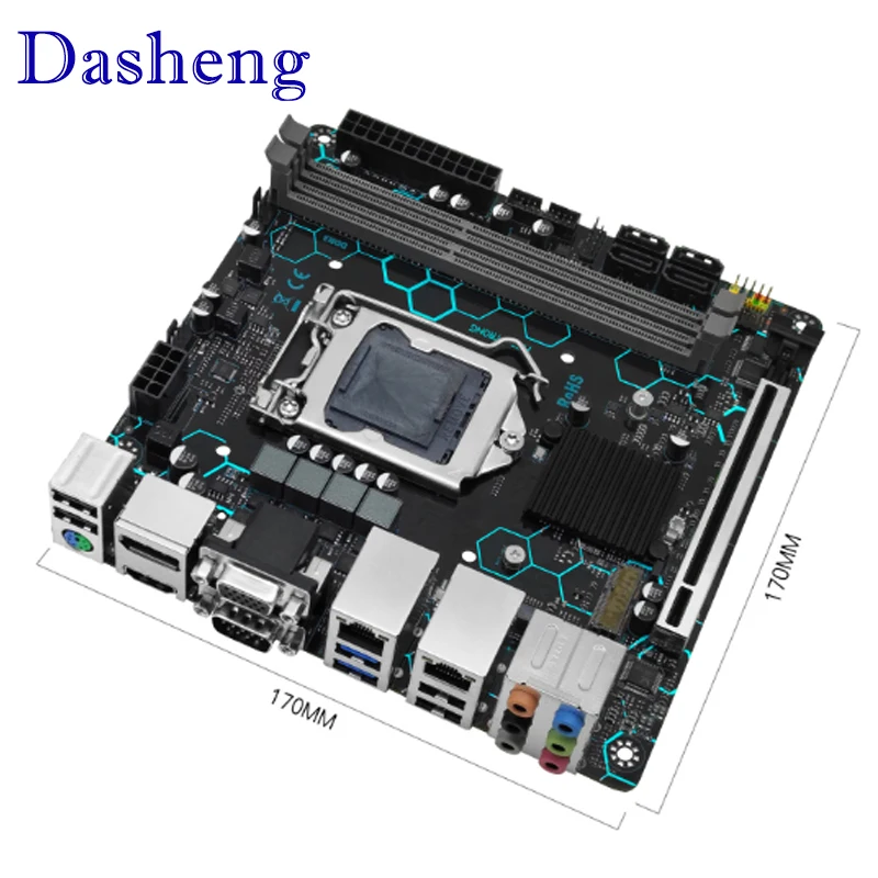 MACHINIST H97 STRONG Motherboard LGA1150 support Support Intel Core i7/i5/i3/E3 DDR3 Mini-ATX VGA/HDMI/DP/COM Dual LAN WIFI M.2