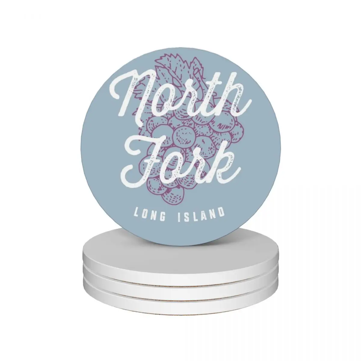 

Copy of North Fork Long Island New York Ceramic Coasters (Set of 4) Tea cups ceramic cup holder cute cup Coasters