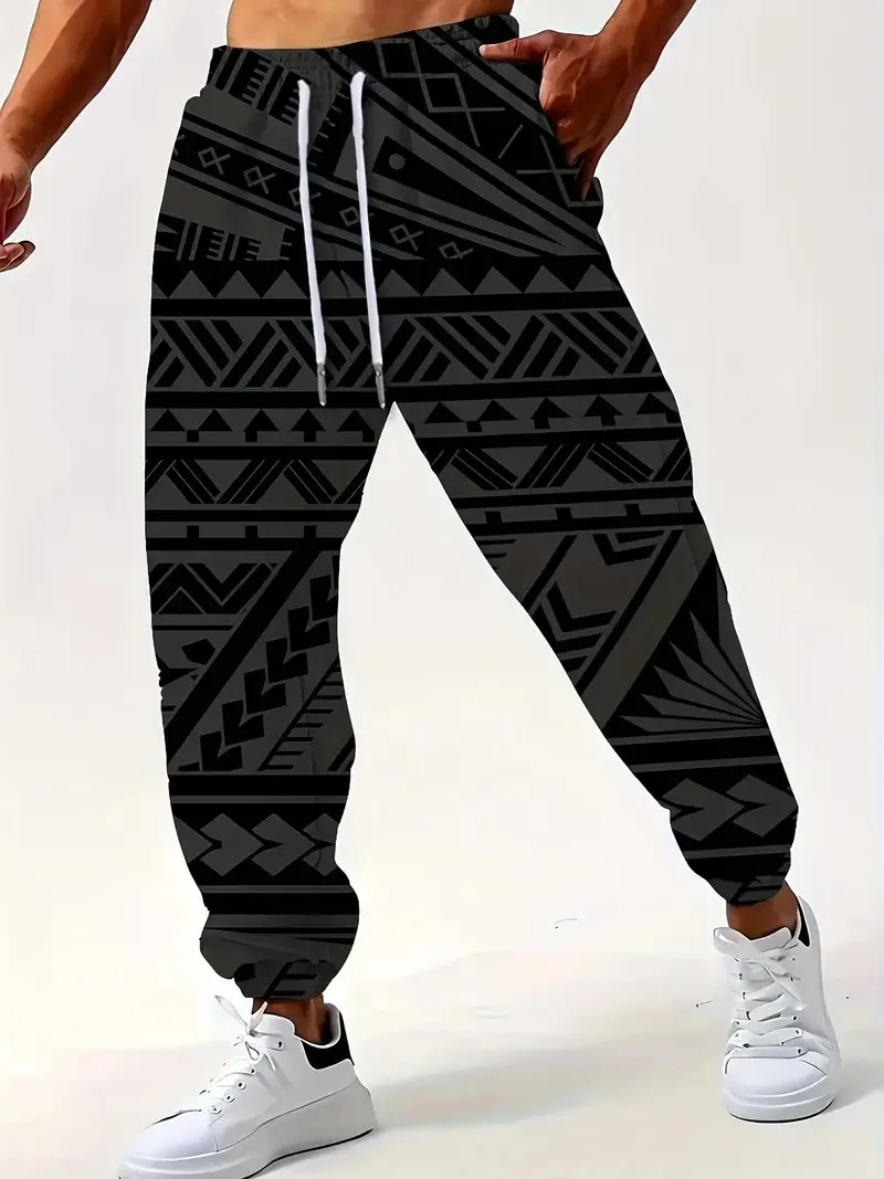 

The new men's trousers for Spring and Autumn 2025 are casual fashionable soft comfortable and simple with 3D pattern prints