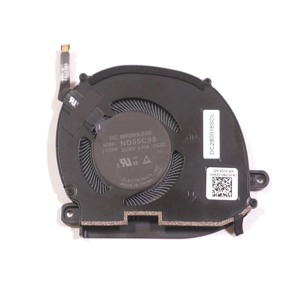 

Laptop Cooling Fan For DELL For XPS 13 9340 9350 (2024) 0CJF8H CJF8H ND55C98-23C02 EG50040S1-CW90-S9A DC280016SDL DC05V 0.50A
