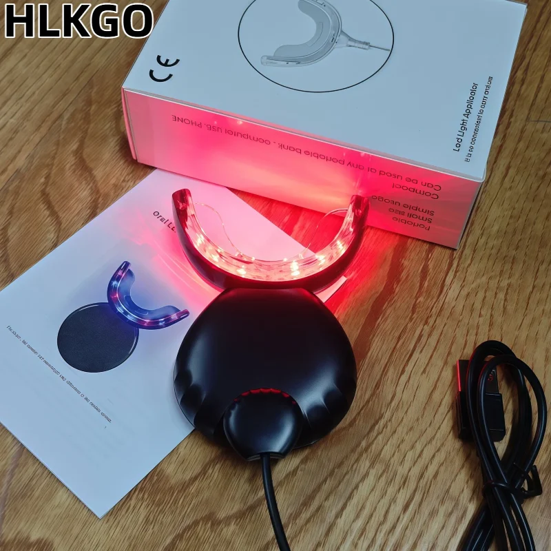 Oral Pain Relief Light Therapy Device, Dual Red & Blue LED for Soothing Toothache, Sensitive Gums and Reducing Swelling Fast