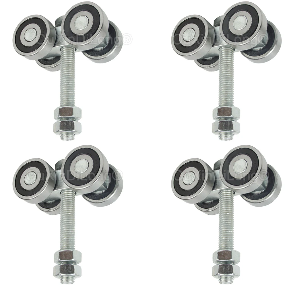 10PCS Heavy Duty Sliding Door Top Hanging Wheels Industrial Warehouse Door Track Hanging Pulley Bearing 400KG GF107