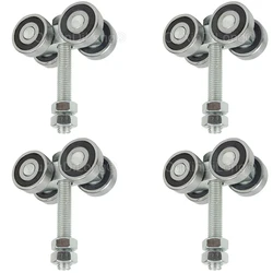 10PCS Heavy Duty Sliding Door Top Hanging Wheels Industrial Warehouse Door Track Hanging Pulley Bearing 400KG GF107