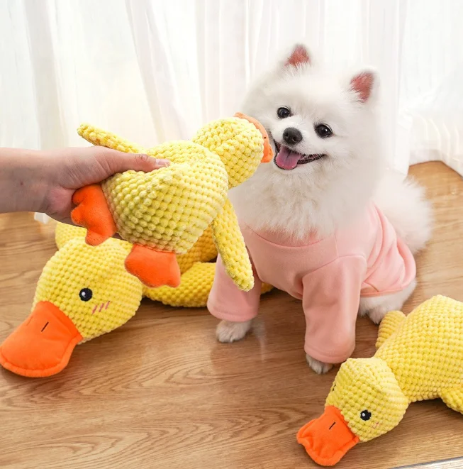 Bite-resistant teething dog toys sleeping duck suitable for small and medium-sized dogs pets