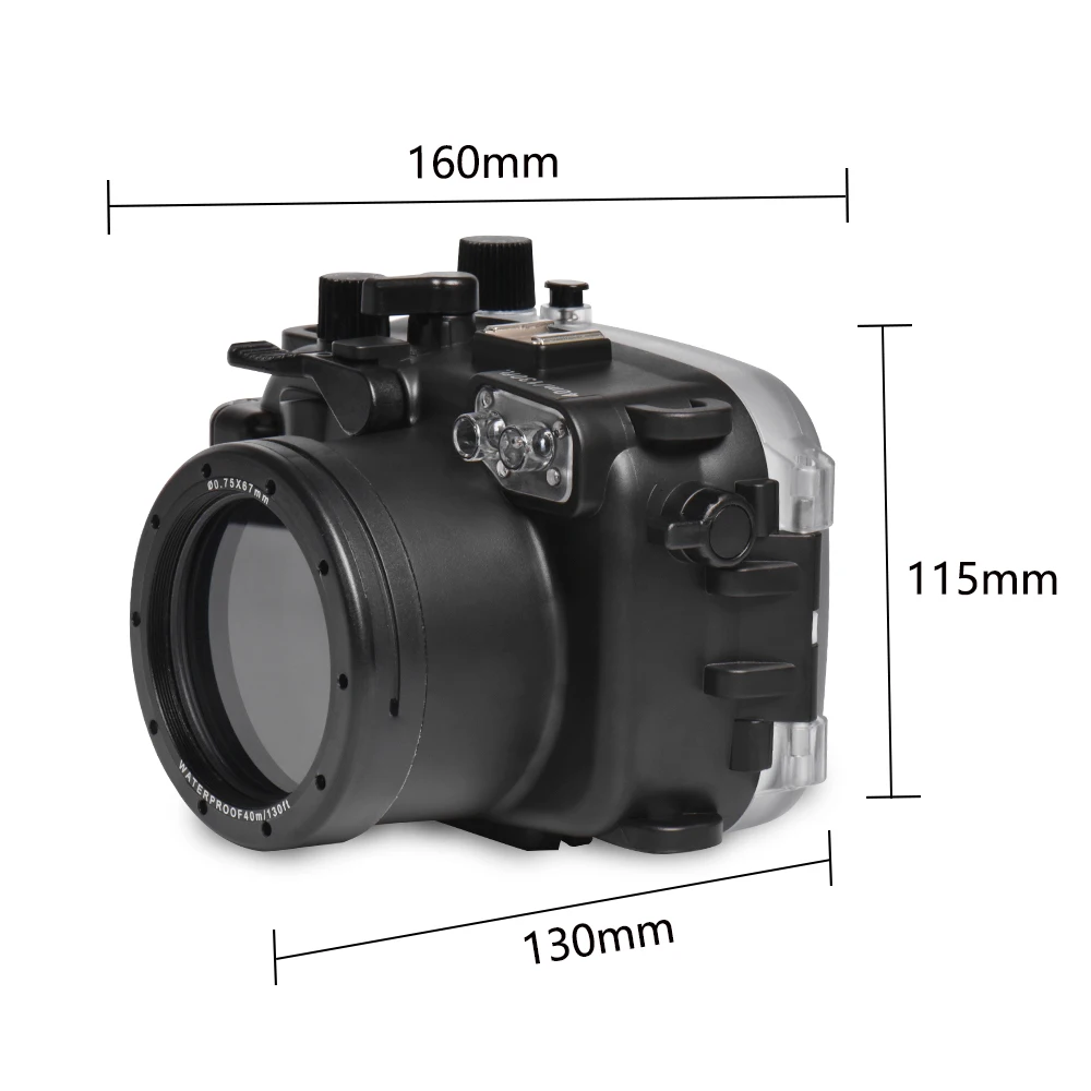 

Seafrogs Underwater 40m Plastic Camera Housing Outdoor Protective Case for Canon G7X-III Diving Bag