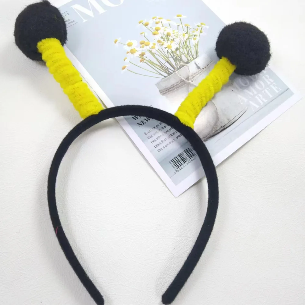 Cute Bee Ants Ears Headband Bee Costume Set Crown For Kids Adult Children\'s Day Costume Cosplay Headband Sun Glasses