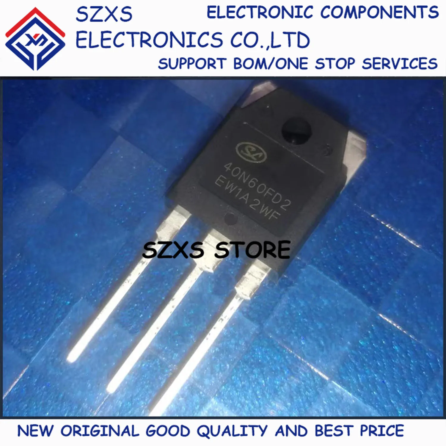 

New Original 10Pcs 40N60FD2 SGT40N60FD2 TO-3P 40A 600V Powerful IGBT Transistor In Stock Electronic Components Good Quality