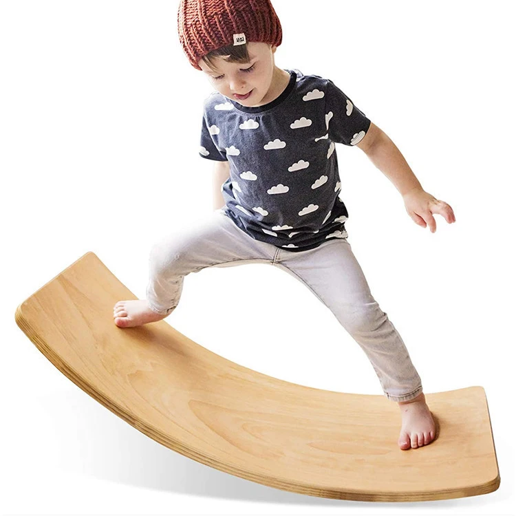 Custom Children's Balance Training Indoor Arc Educational Toys Multiple Colors Balance Seesaw Board