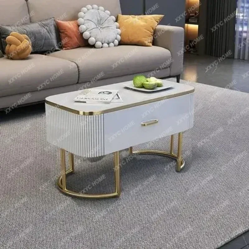 XXFactory Direct SalesOval Metal Coffee Table Trau Legs High Design  Metal Coffe Table Mesa Lateral Modern