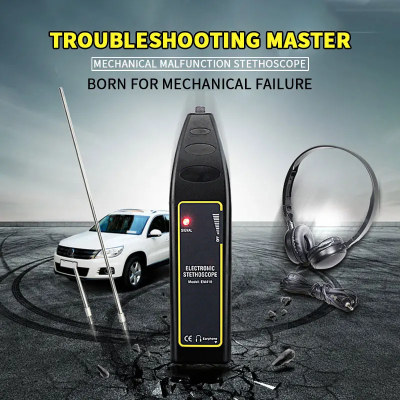 

Automotive Electronic Sound Diagnosis Device Equipment Abnormal Noise Detector Auto Repair Tool Mechanical Failure Stethoscope